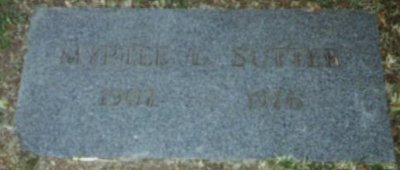 Myrtle Sutter nee Orgel marker